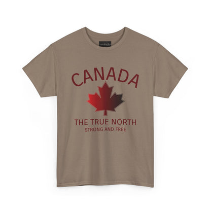 Canada The True North, Strong and Free Maple Leaf T-Shirt