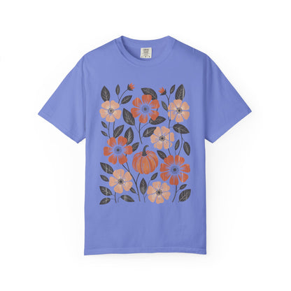 Autumn Pumpkin Floral T-Shirt