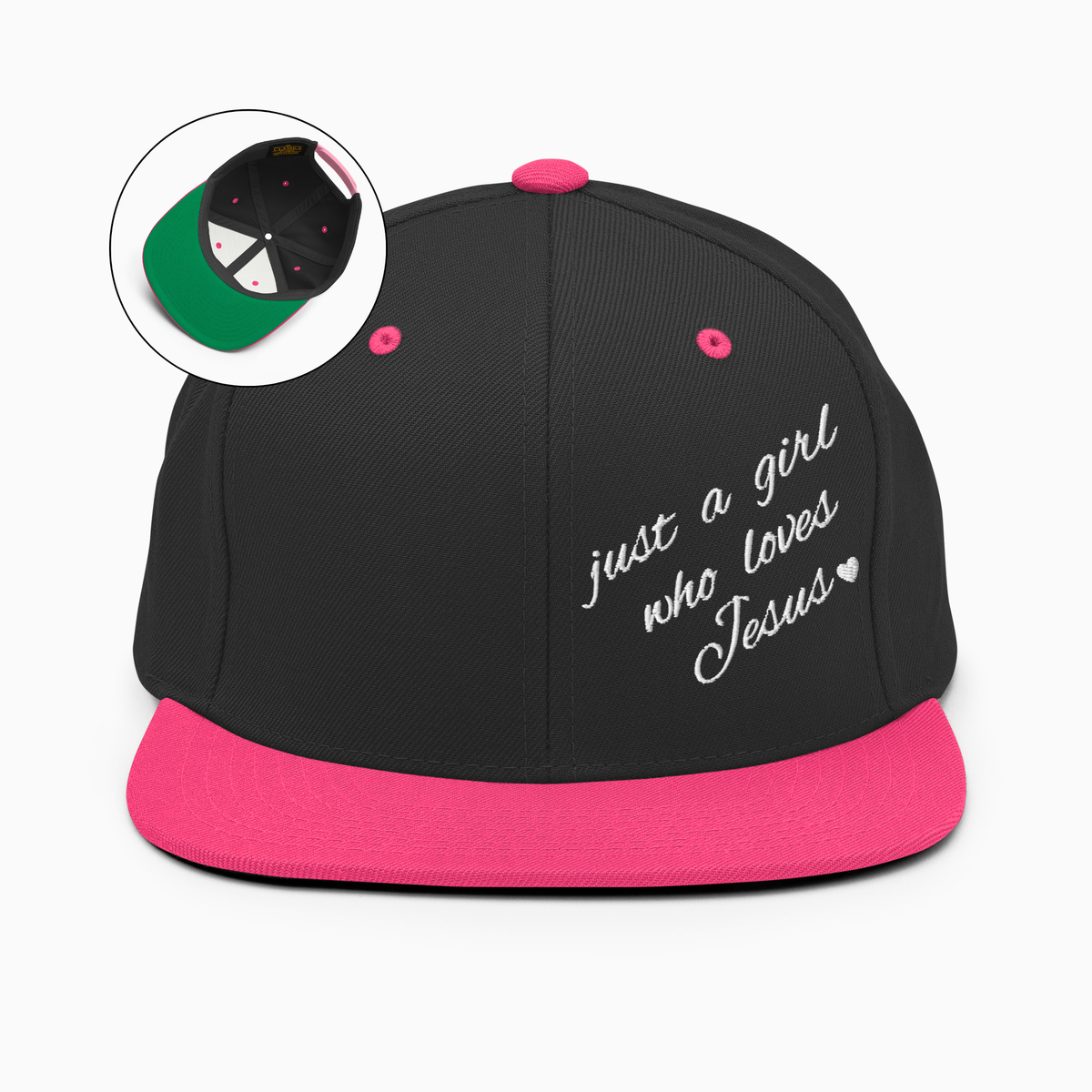 Just A Girl Who Loves Jesus Snapback Hat