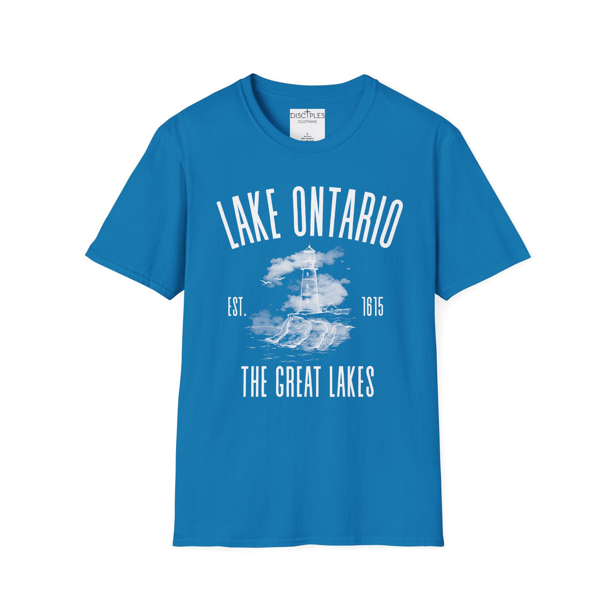 Lake Ontario Vintage Lighthouse — The Great Lakes Est. 1815 T-Shirt