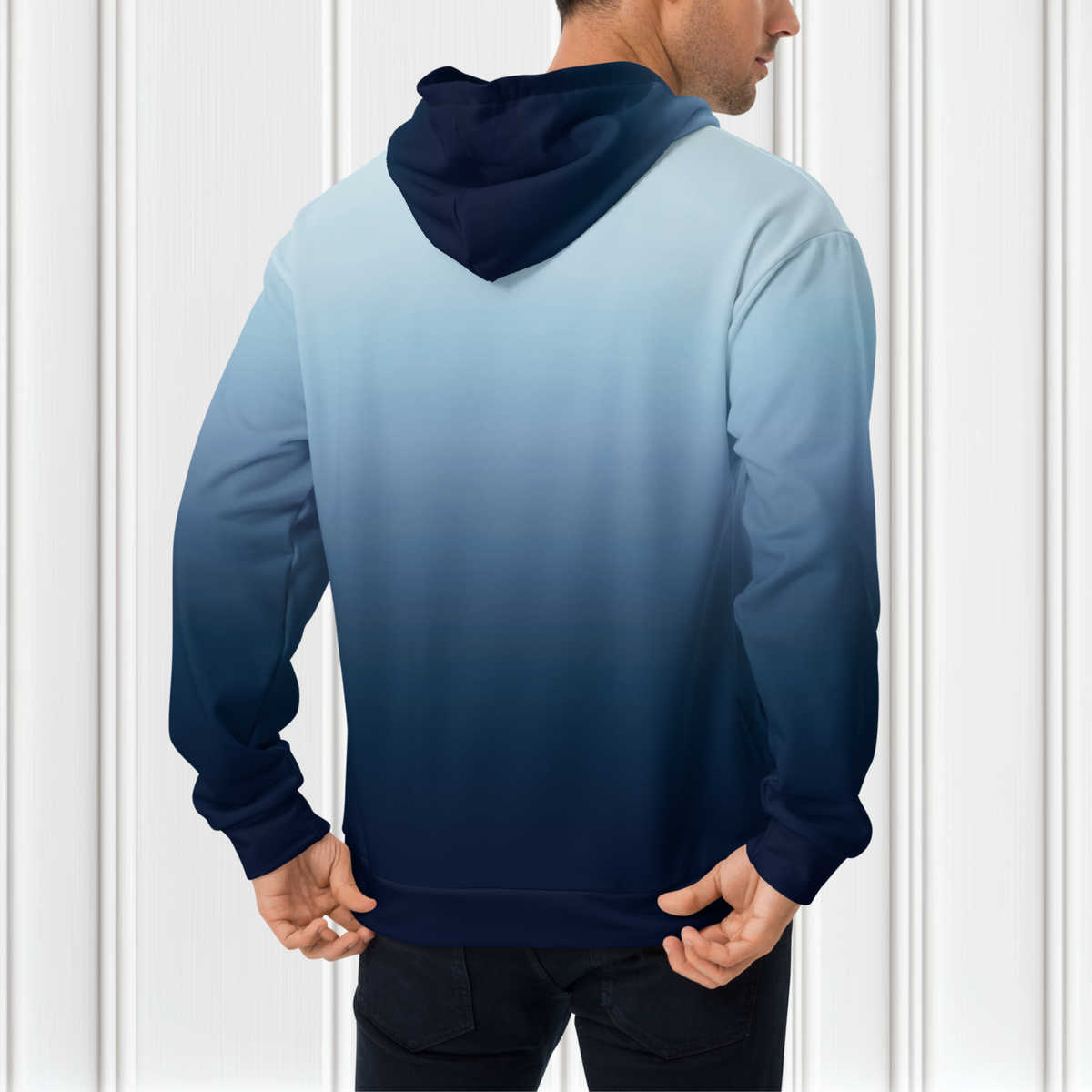 Navy Blue Ombre Hoodie