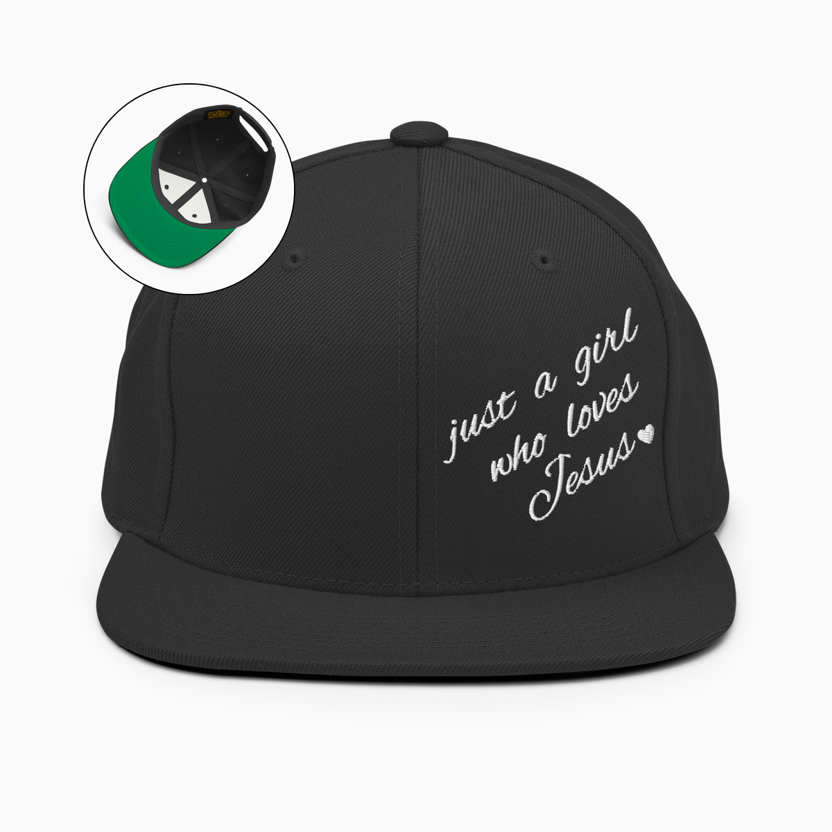 Just A Girl Who Loves Jesus Snapback Hat