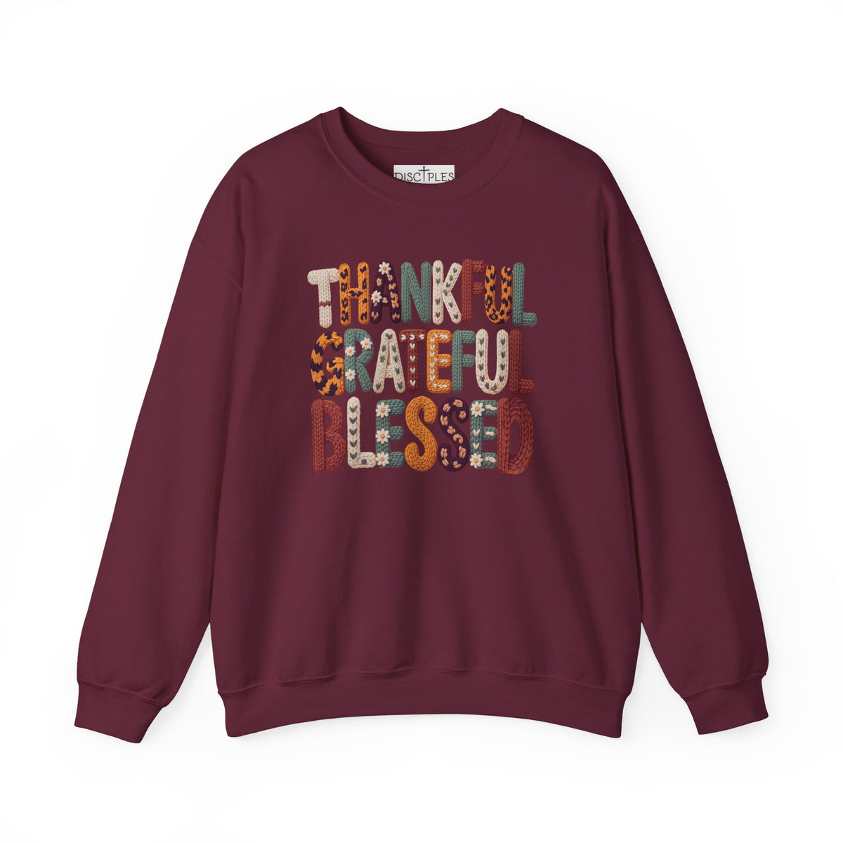 Thankful Grateful Blessed Crewneck Sweatshirt