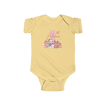 Baby Girls 1st Christmas Infant Onesie