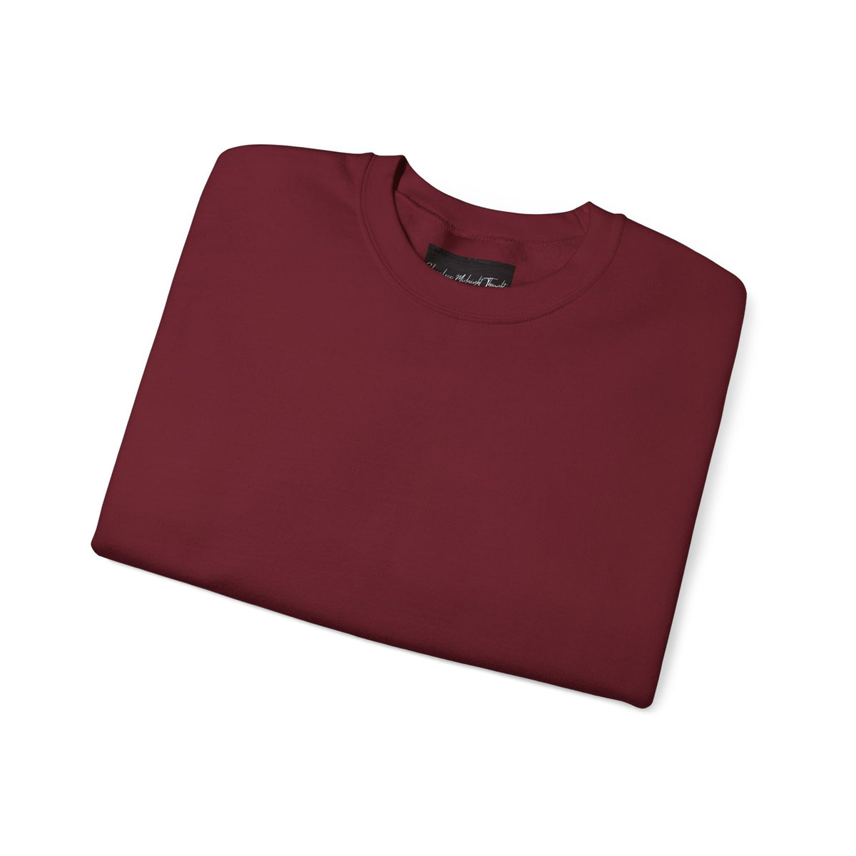Crewneck Sweatshirt — Minimal Cross Sleeve Design