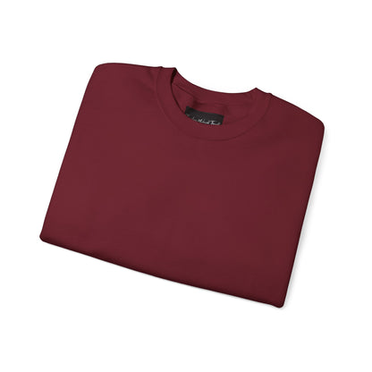 Crewneck Sweatshirt — Minimal Cross Sleeve Design
