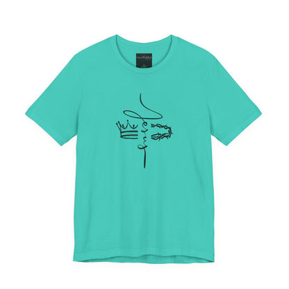 Minimalist Crown Lion T‑Shirt — Elegant Line Art Tee for Men & Women