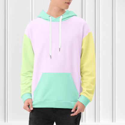 Pastel Color Block Hoodie