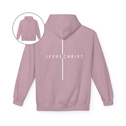 Jesus Christ Minimalist Cross Hoodie