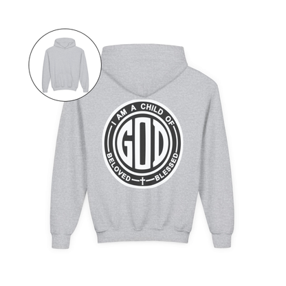 I Am a Child of God Faith Youth Hoodie