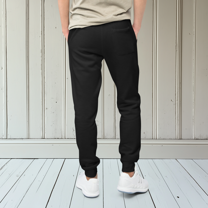 Gold Embroidered Bumble Bee Unisex Fleece Sweatpants