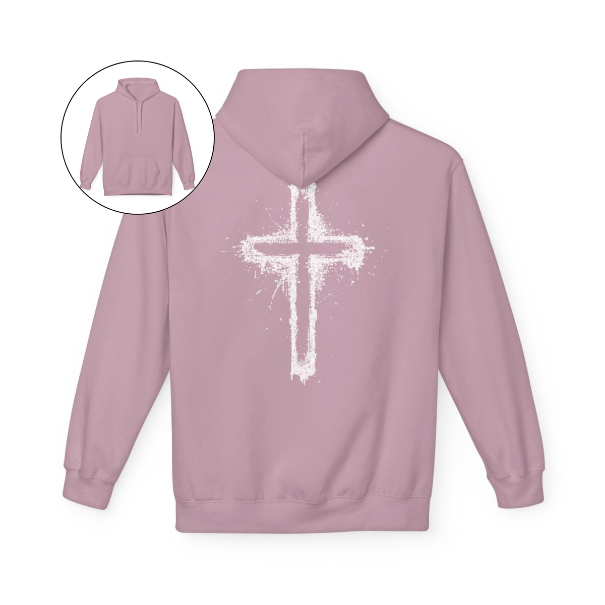 Spray Painted Jesus Cross Hoodie