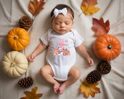 Baby Girls 1st Christmas Infant Onesie