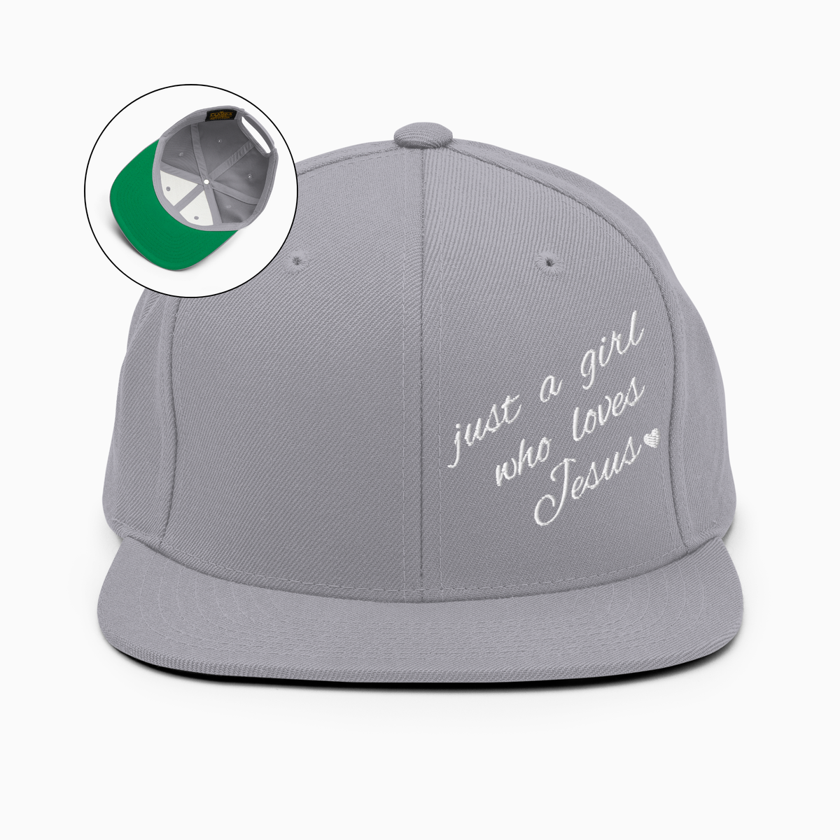 Just A Girl Who Loves Jesus Snapback Hat