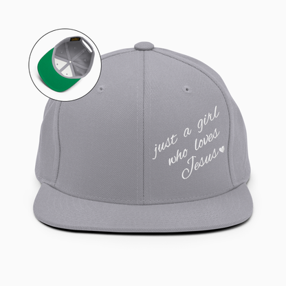 Just A Girl Who Loves Jesus Snapback Hat