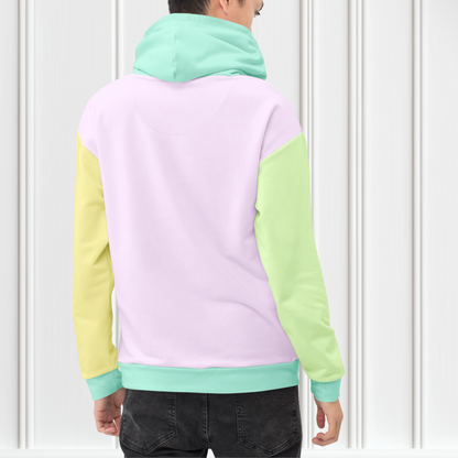 Pastel Color Block Hoodie