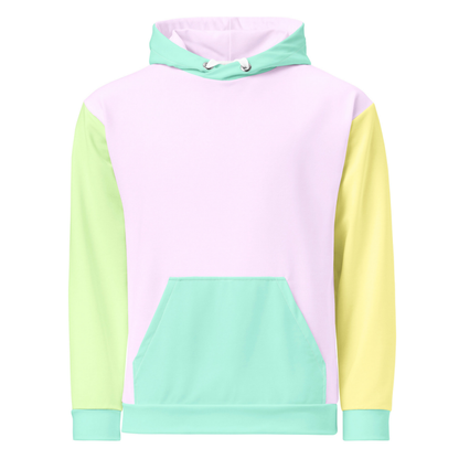Pastel Color Block Hoodie