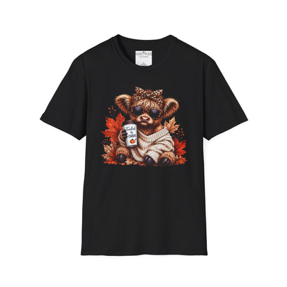 Fueled By Chaos Cow Cozy Autumn Graphic Tee