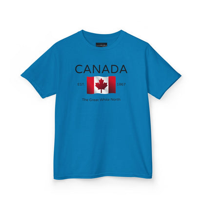 Canada The Great White North Est 1867 Youth T-Shirt