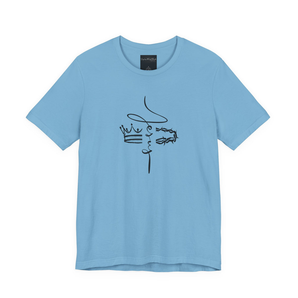 Minimalist Crown Lion T‑Shirt — Elegant Line Art Tee for Men & Women