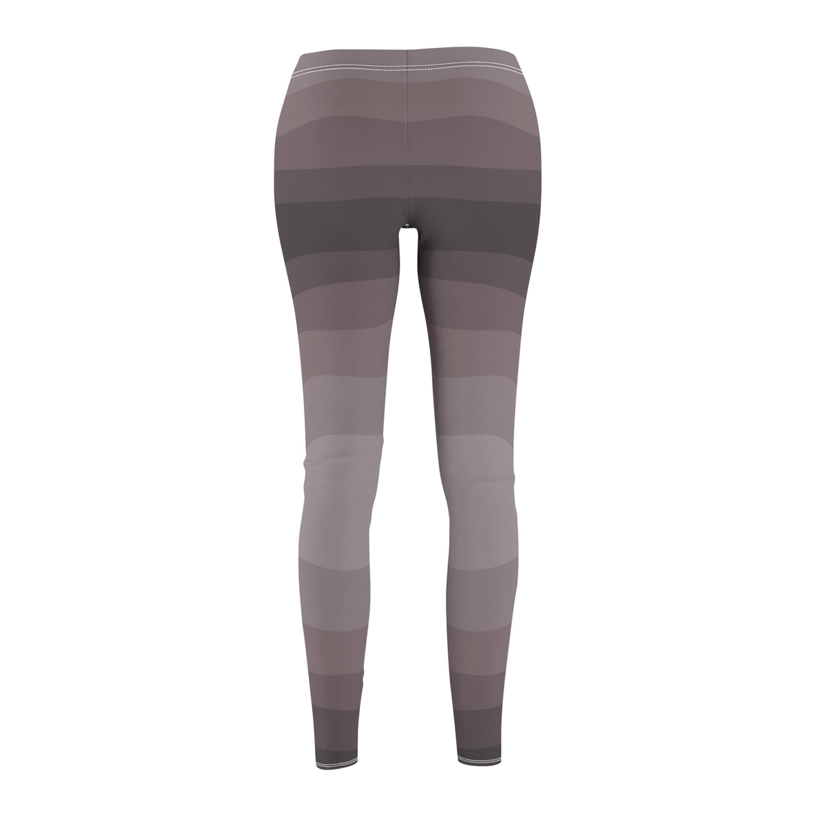 Women's Abstract Grey Wave Leggings