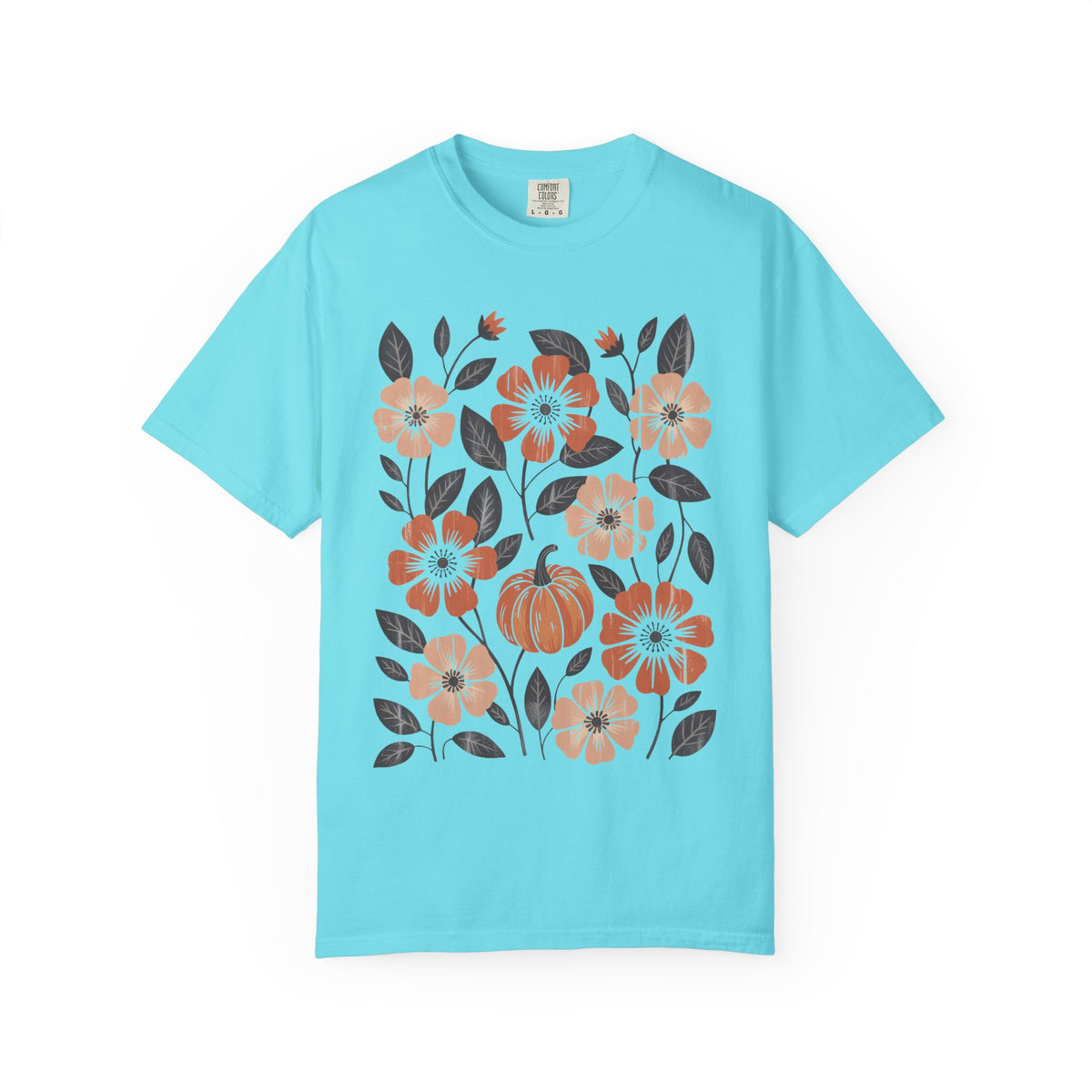 Autumn Pumpkin Floral T-Shirt