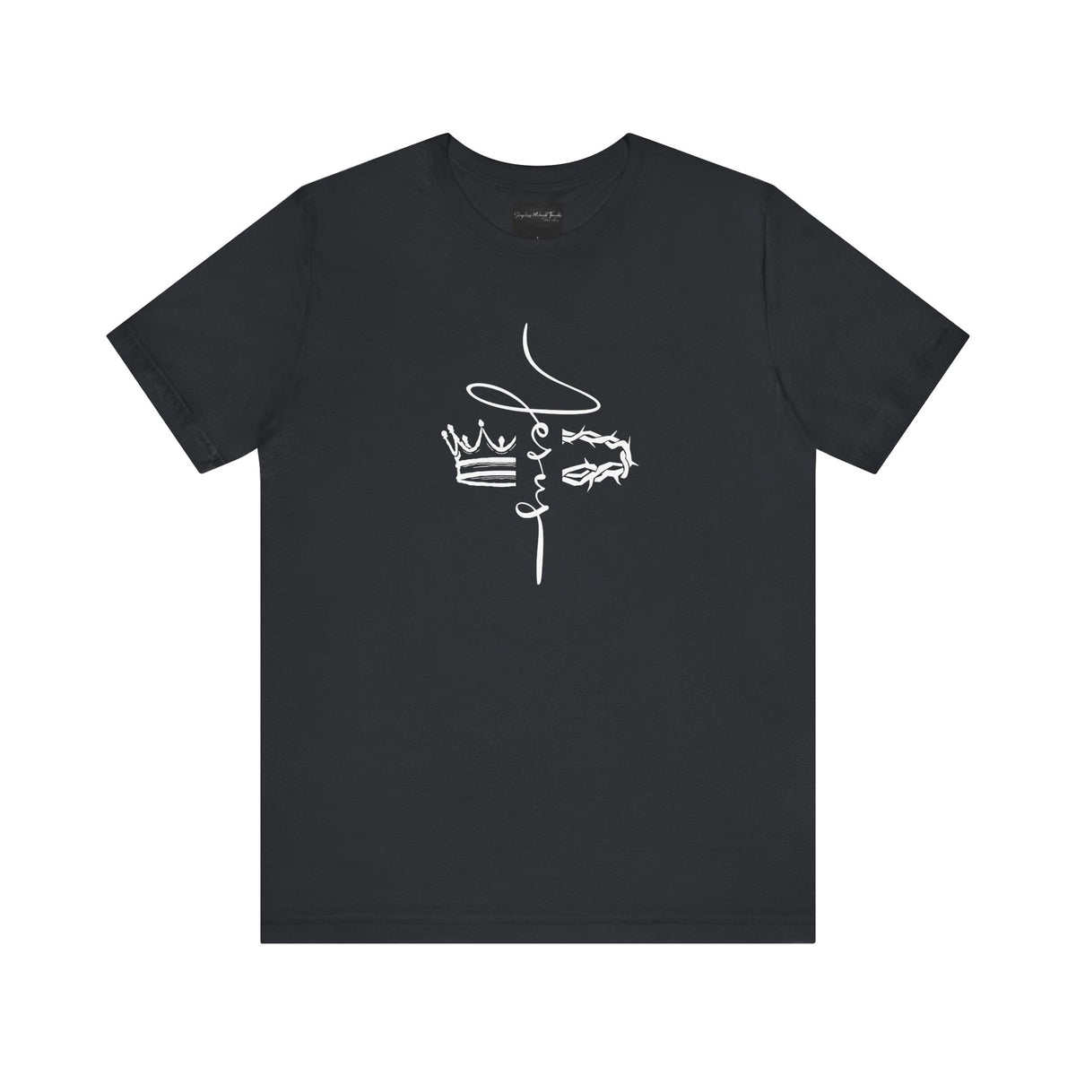 Minimalist Crown Lion T‑Shirt — Elegant Line Art Tee for Men & Women
