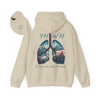 Every Breath Speaks HIS Name Christian Hoodie