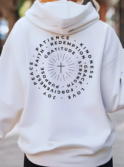 Words Of Faith Circle Hoodie