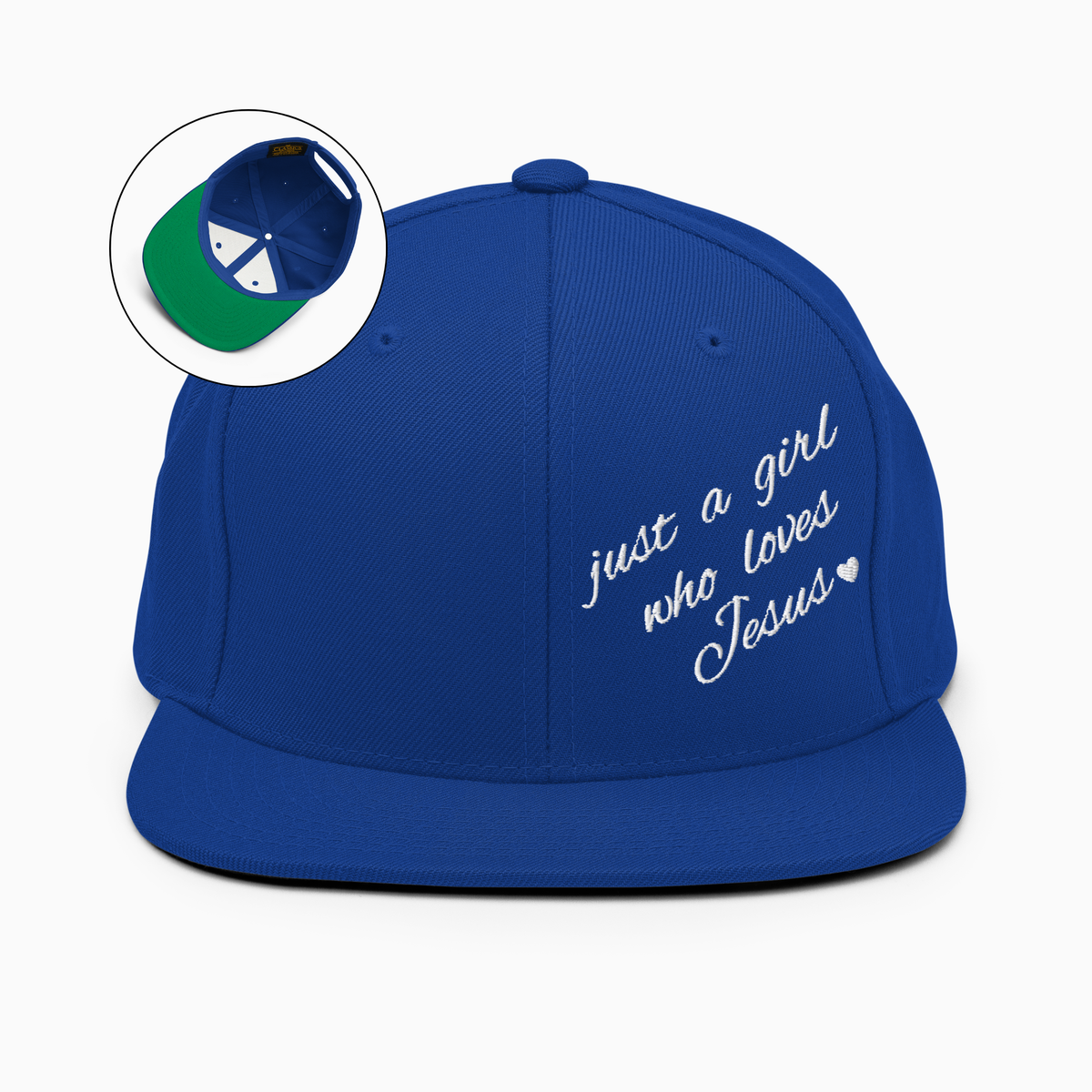 Just A Girl Who Loves Jesus Snapback Hat