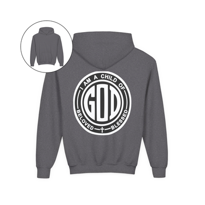I Am a Child of God Faith Youth Hoodie