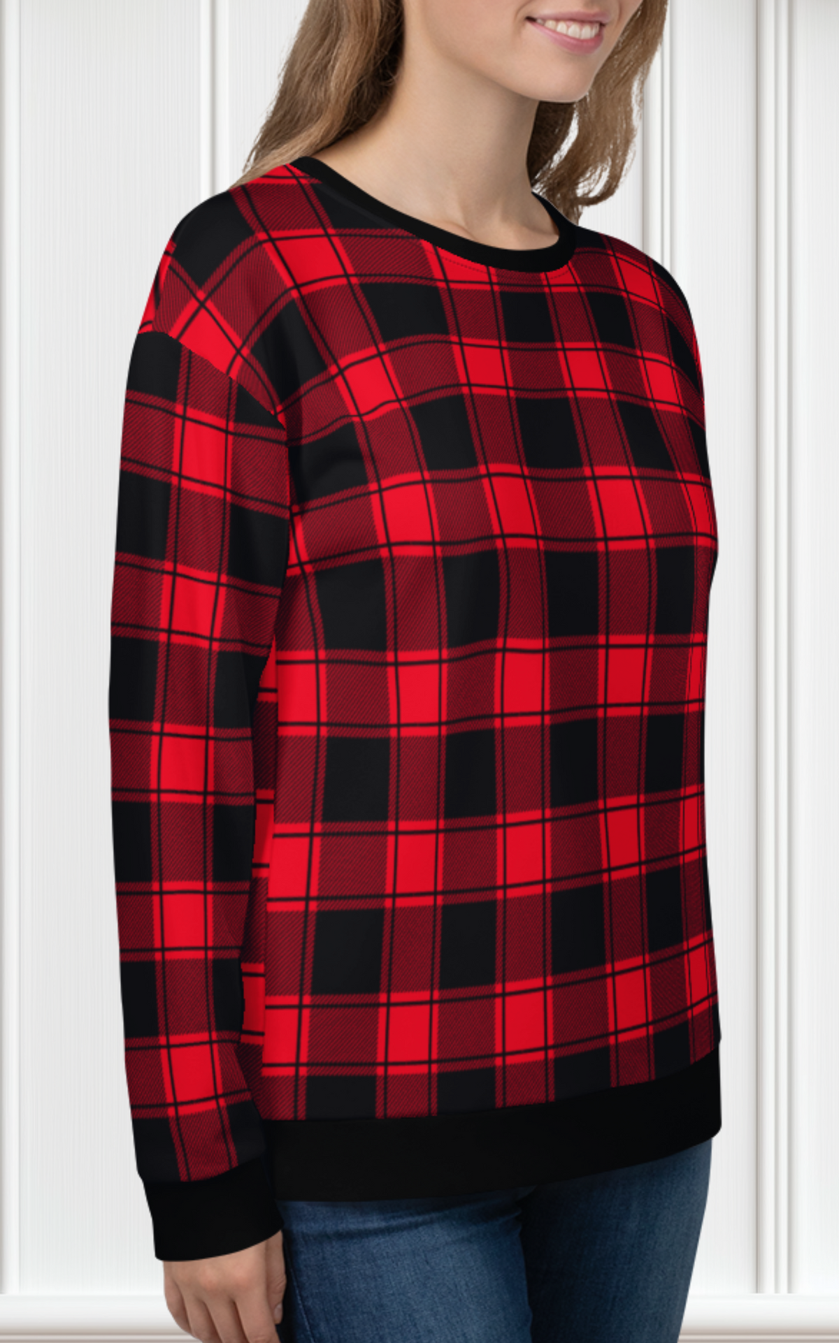 Checkered Unisex Sweatshirt