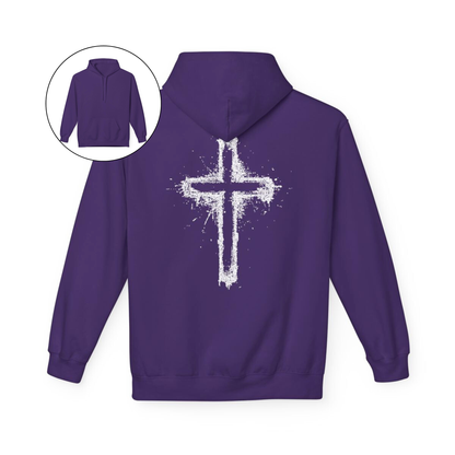 Spray Painted Jesus Cross Hoodie