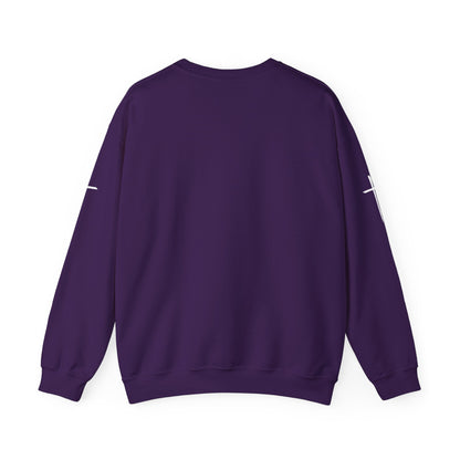 Crewneck Sweatshirt — Minimal Cross Sleeve Design