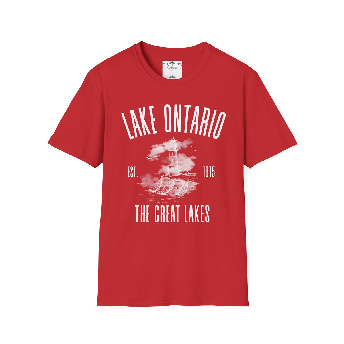 Lake Ontario Vintage Lighthouse — The Great Lakes Est. 1815 T-Shirt