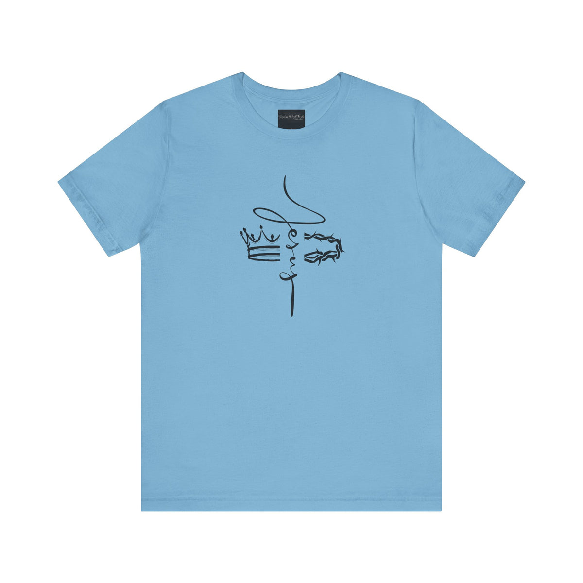 Minimalist Crown Lion T‑Shirt — Elegant Line Art Tee for Men & Women