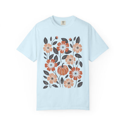 Autumn Pumpkin Floral T-Shirt