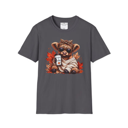 Fueled By Chaos Cow Cozy Autumn Graphic Tee