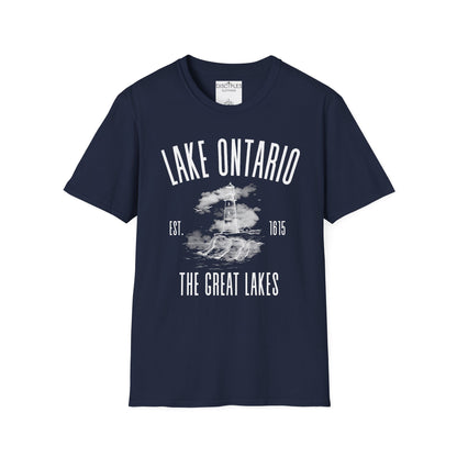 Lake Ontario Vintage Lighthouse — The Great Lakes Est. 1815 T-Shirt