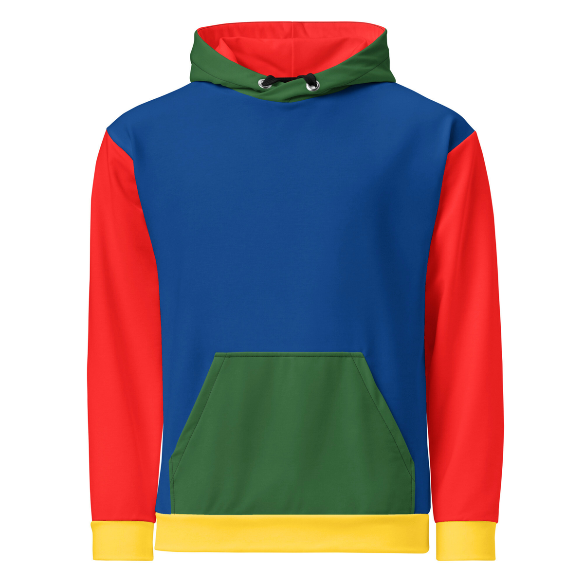 Rainbow Color Block Hoodie