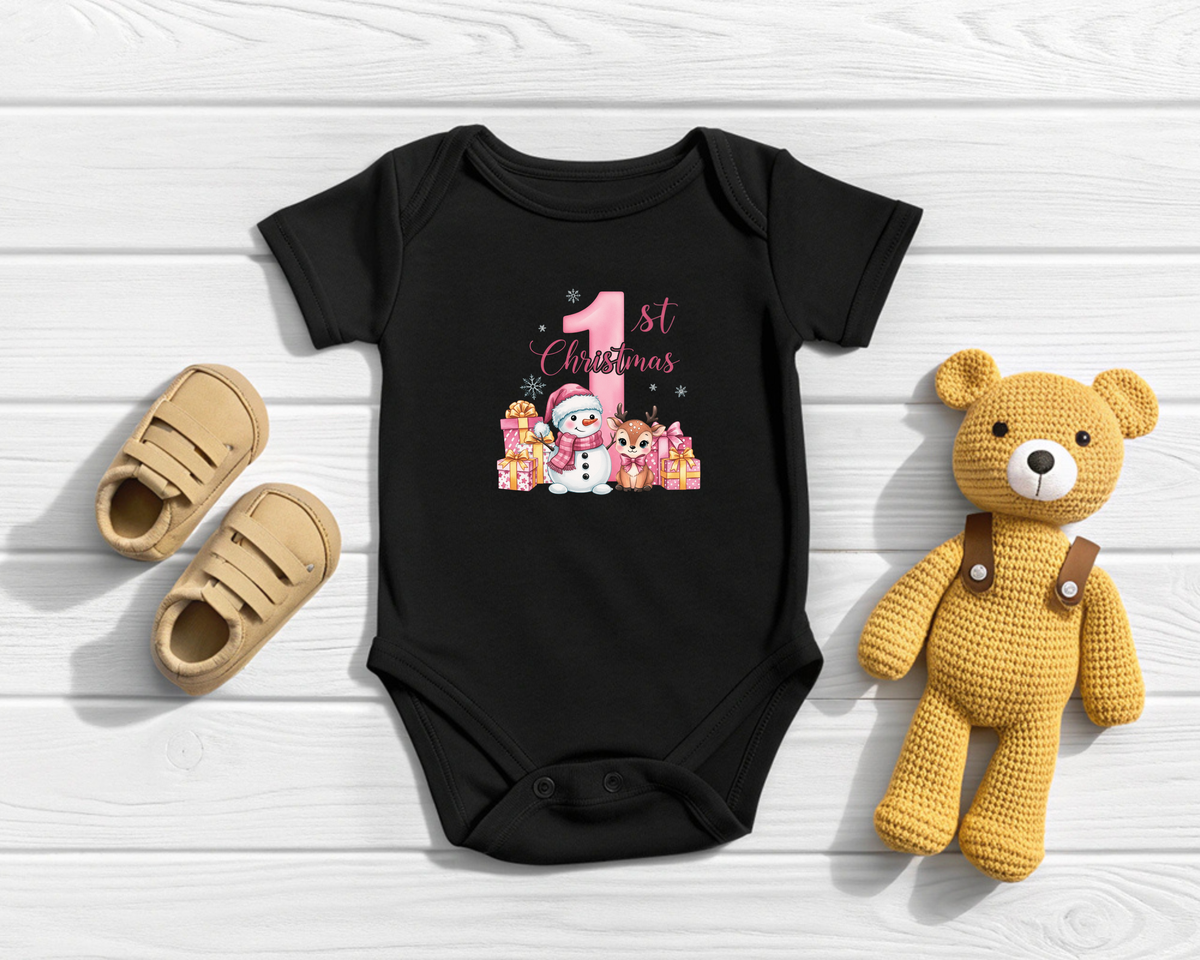 Baby Girls 1st Christmas Infant Onesie