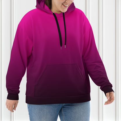 Hot Pink Ombre Women's Hoodie