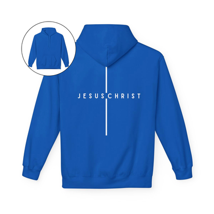 Jesus Christ Minimalist Cross Hoodie