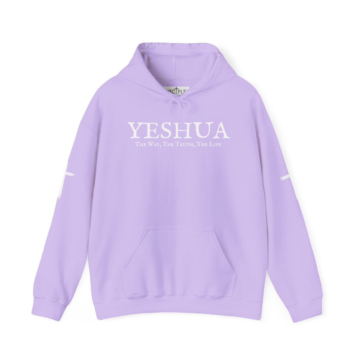 Yeshua The Way, The Truth, The Life Christian Pullover with Sleeve Crosses