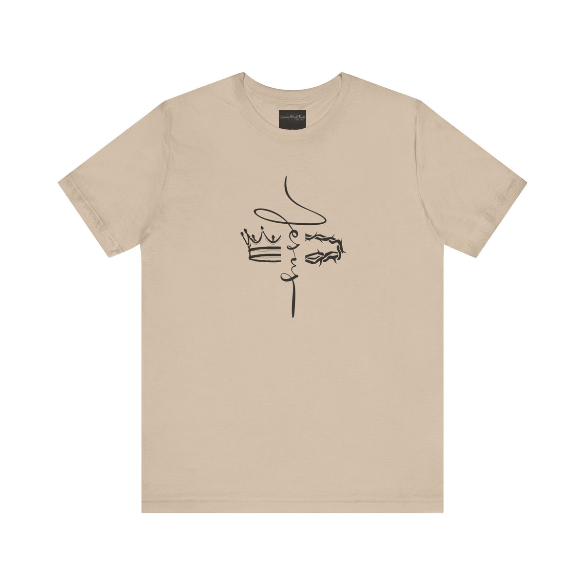 Minimalist Crown Lion T‑Shirt — Elegant Line Art Tee for Men & Women