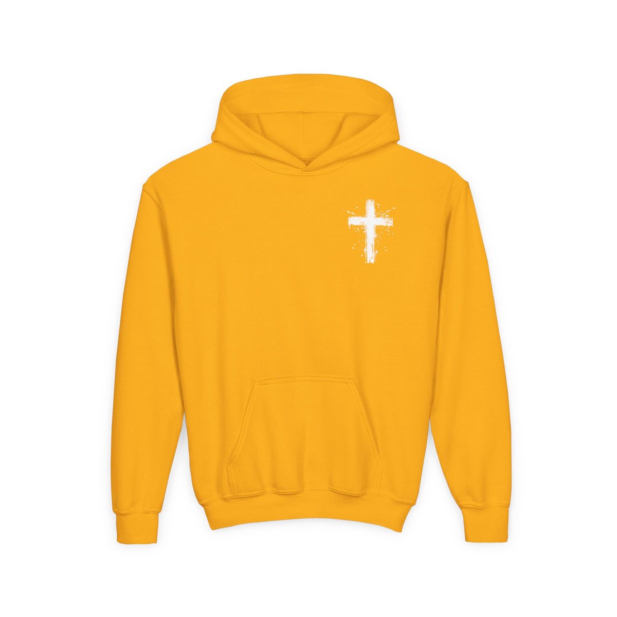 Spray Painted Jesus Cross Youth Hoodie