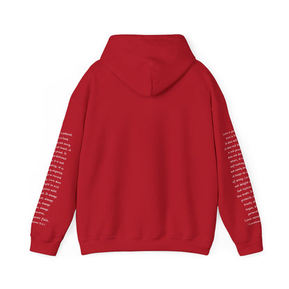 Love Like Jesus Hoodie — Christian Faith Pullover with Scripture Sleeve Text