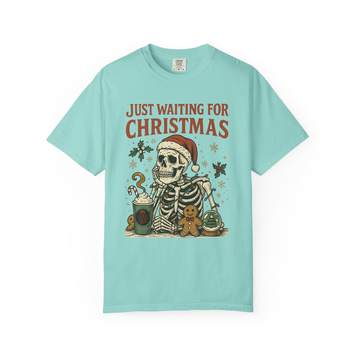 Just Waiting for Christmas Holiday Tee