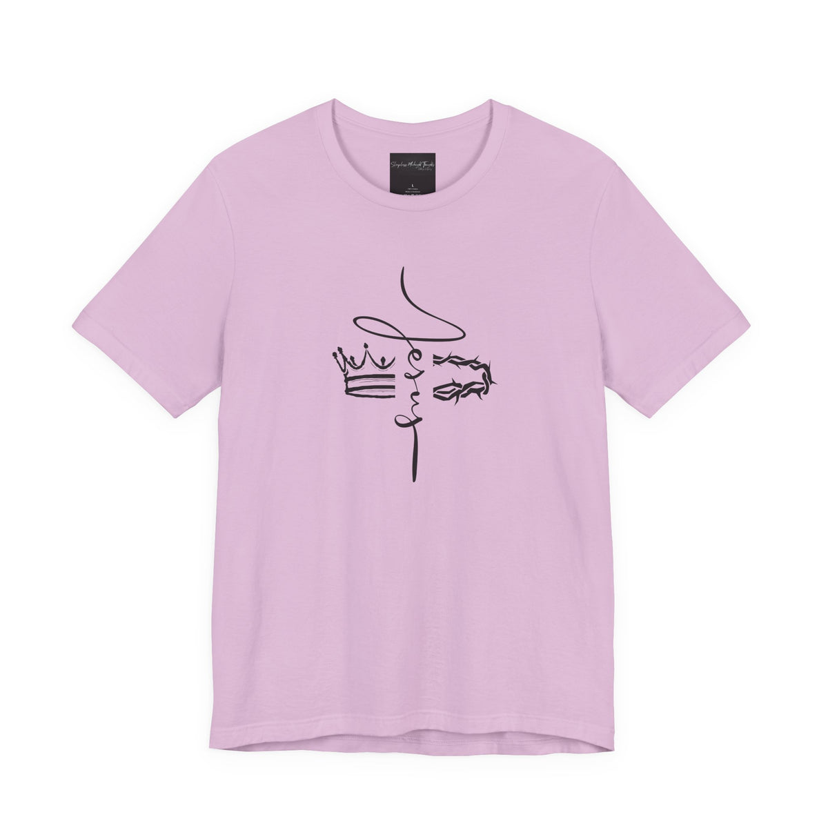 Minimalist Crown Lion T‑Shirt — Elegant Line Art Tee for Men & Women