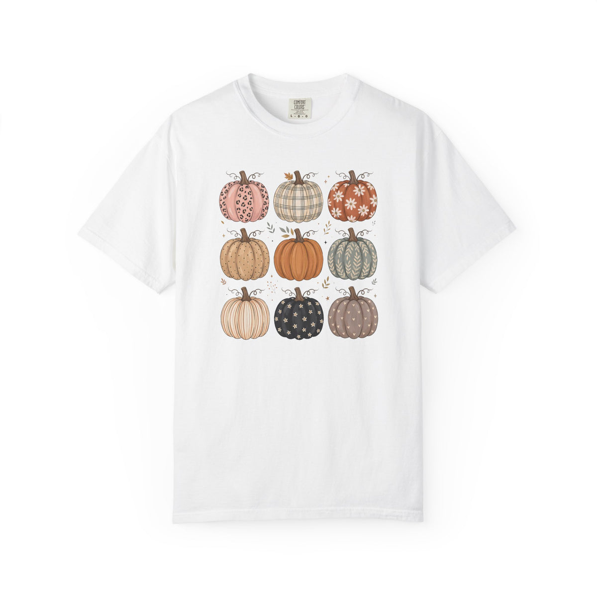 Autumn Patchwork Pumpkins T-Shirt